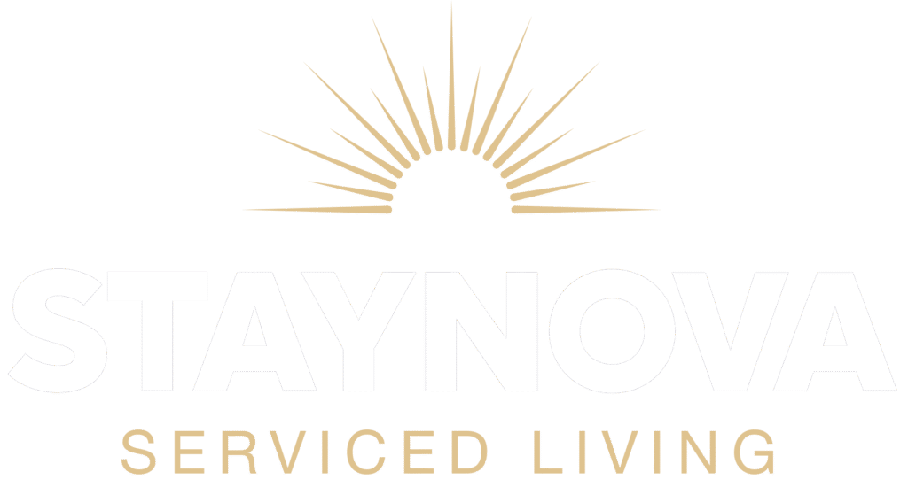 STAYNOVA LOGO white text